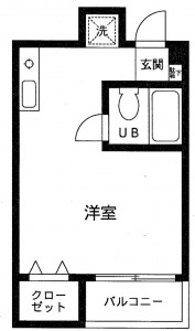 六つ川３０２号室（間取り）